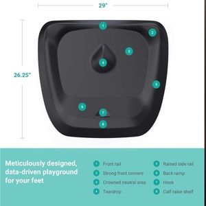 Black ErgoDriven Topo Comfort Standing Mat